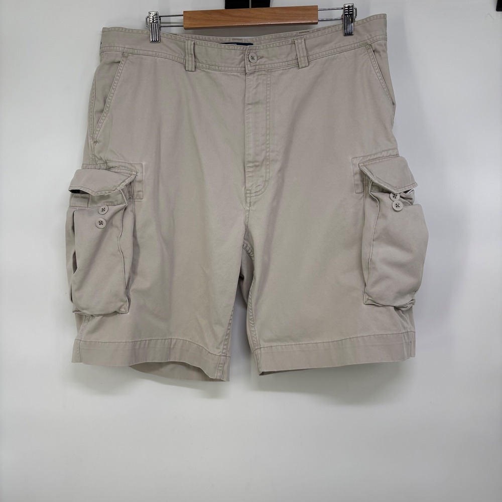 Polo Ralph Lauren‎ Men 40 Khaki Tan Cotton Classic Chino Cargo Shorts 9 Inseam